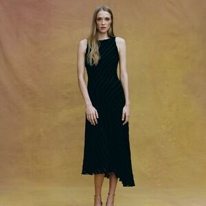 Realisation Par The Romy Dress in Devore Stripe